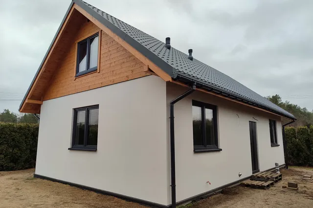Projekt domu drewnianego — Dom Wrzosowa, elewacja