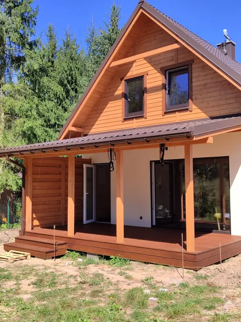 Dom drewniany — realizacja Zrealizowane domy szkieletowe, Ostróda i okolice (34)